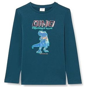 s.Oliver Junior T-shirt voor jongens met lange mouwen blauw groen 104, blauwgroen., 104 cm