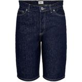 Denim Shorts - Blauw - Katoen - High Waist - Regular Fit