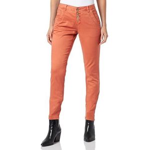 Cream Damesbroek Twill Slim Fit Midrise Waist Button Fastening Volledige Lengte Broek Dames, Aragon, 26W