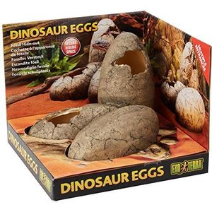 Exo Terra Dinosaurus eieren, dinosaurus-eieren, verschillende verstopmogelijkheden voor terrariumbewoners, groot