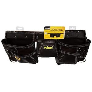 Rolson 68870 Twin Pocket Single Tool riem - zwart