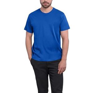 HRM Heren Zwaar Luxe Ronde Hals T-Shirt, Koningsblauw, Maat M I Fair Trade Heren Ronde Hals T-Shirt, 195 g/m² I Duurzaam & Gemaakt van 100% Biologisch Katoen