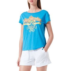 Love Moschino Dames Boxy Fit Katoen Jersey T-Shirt, lichtblauw, 40 NL