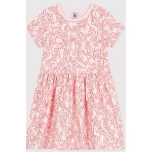 Petit Bateau Jurk met korte mouwen voor meisjes en jongens, Bloem/Spi, 5 Jaar