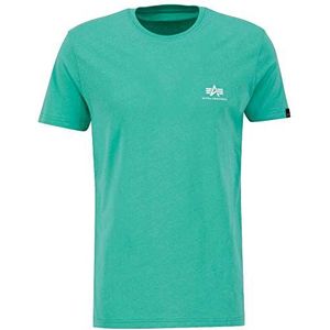 Alpha Industries Basic T T-Shirt met Kleine logo voor mannen Atomic Green