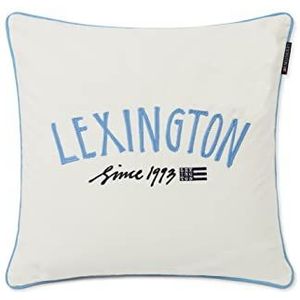 Lexington Kussensloop, 50 x 50 cm, Since 1993, wit/blauw