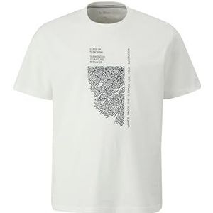 s.Oliver Heren T-shirt met print op de voorkant, 01d1, 4XL