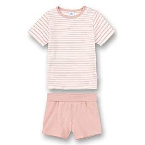 Sanetta Babymeisjes kort roze pyjama voor peuters