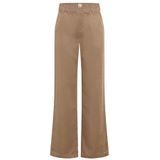Brax - Style MAINE - Broek - Taupe - Fluid - Palazzobroek met Wide Leg