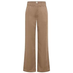 Brax - Style MAINE - Broek - Taupe - Fluid - Palazzobroek met Wide Leg