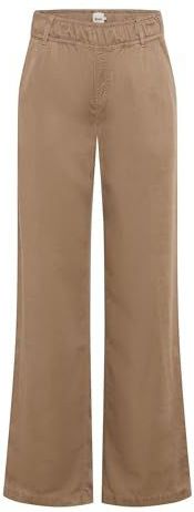 Brax - Style MAINE - Broek - Taupe - Fluid - Palazzobroek met Wide Leg