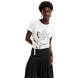 Shirt - Jersey - Ronde Hals - Motiefprint - Halve Mouw - Normale Pasvorm