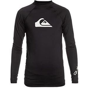 Quiksilver Lange mouw UPF 50 Rash Vest All TIME Jongens 8-16 Zwart S/10