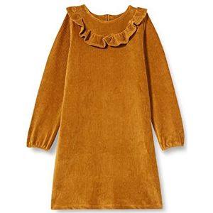 Noa Noa miniature Girl's DaisyNNM Jurk, goudbruin, 116/6Y