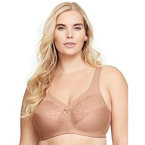 Glamorise MagicLift grote maten plus size natuurlijke vormende steunbeha zonder beugel nr. 1010, huidskleur