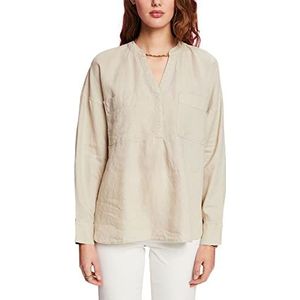 Esprit Collection linnen blouse, taupe (light taupe), S