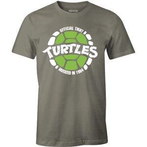 Tortues Ninja METMNTDTS010 T-shirt, kaki, L heren, Khaki (stad), L