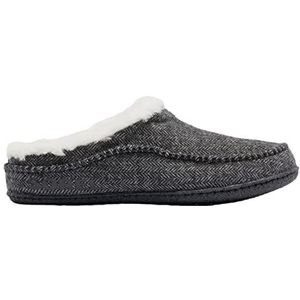 Sorel Lanner Ridge heren Slippers, Grey Grill X Zwart, 43 EU