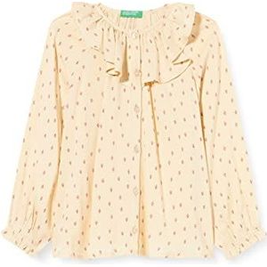 United Colors of Benetton Meisjeshemd, 72B - Beige, 12 Maanden