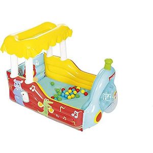 Bestway 93537 BW93537 Fisher Prijs Licentietrein Ball Pit, Opblaasbaar Kids Play Centre