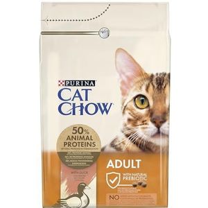 PURINA CAT CHOW | Volwassen | Droogvoer voor katten | NaturiumTM | Eend | 3 kg | Tas