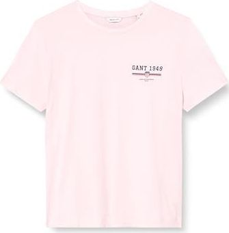 Gant - REG GRAPHIC SS T-SHIRT - T-shirt - Salmon - Regular Fit