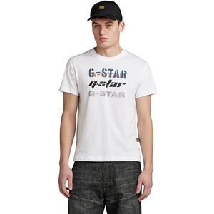 G-Star RAW Triple logo groen, wit (White D25015-336-110), XS