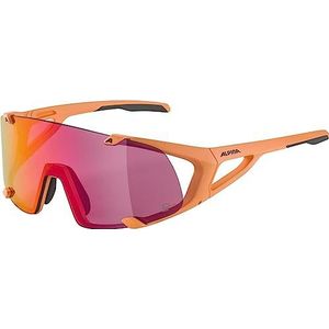 ALPINA Unisex - Volwassenen, HAWKEYE S Q-LITE Sportbril, peach matt, One Size