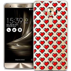 Beschermhoes voor Asus Zenfone 3 Deluxe, 5,7 inch, ultradun, Love Pixel Art