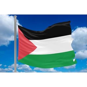 Oedim Vlag Palestina | 150 x 85 cm | Versterkt en gewatteerd | Vlag met 2 metalen ogen en waterdicht