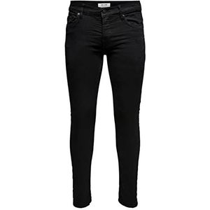 Only & Sons Onsloom Black Dcc 0448 Noos Slim jeans heren, zwart denim, 33W / 36L