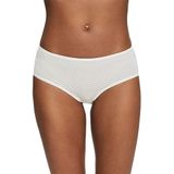 ESPRIT Jaquard Stripe RCS Shorts Hipster-slipje voor dames, off-white, 44