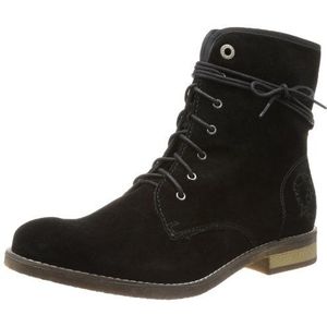 s.Oliver Casual Combat Boots voor dames, Black Schwarz Zwart 001, 38 EU