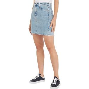 Tommy Jeans Damesrok, denim, minirok, rekbaar denim, Denim (Denim Light), 28W