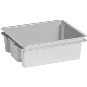 Keter Crownest Recycling Box 17 l, lichtgrijs, 43 x 36 x 14,5 cm