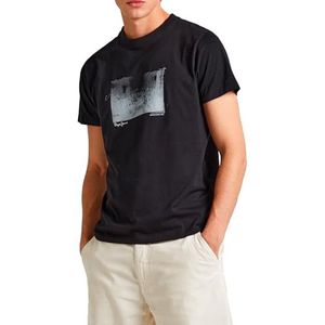 Pepe Jeans Clark T-shirt voor heren, Zwart (zwart), M