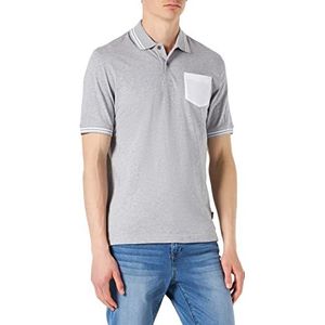 bugatti Poloshirt voor heren, lichtgrijs, 3XL