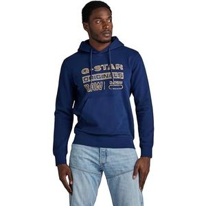 G-STAR RAW Distressed Originals Hooded Sweat, Blauw (Imperial Blue D24414-d562-1305), S