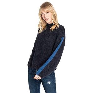 Lee Femme Chunky Knit Sweatshirt, Blauw (Midnight Navy MA), X-Small