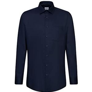 Seidensticker Heren 155510 Hemd, donkerblauw, 38
