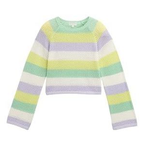 Tom Tailor - Korte Gebreide Pullover - Gestreept - Puur Katoen