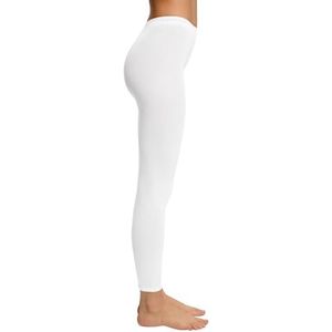 ESPRIT Dames Legging Cotton W LE Katoen eenkleurig 1 Paar, Wit (White 2000), 36-38
