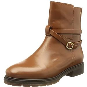 Tommy Hilfiger Vrouwen lederen riem lage laars mode, Winter Cognac, 38 EU