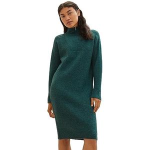 TOM TAILOR Denim Damesjurk, 10592 - Midnight Forest Green Mélange, XL