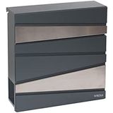 Brievenbus - Roestvrij Staal - Zwart