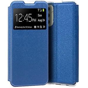 Cool Flip Cover voor Samsung Galaxy A54 5G, effen, blauw