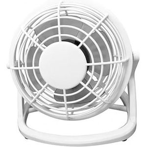 Tango Mini-tafelventilator, 2,5 W, 5 V, in elegant wit. Compacte afmetingen van 14,5 x 14,5 x 10 cm. Draaibaar en aangedreven via USB-aansluiting, ideaal voor elke kamer. Verfris uw dag.