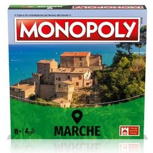 Winning Moves Monopoly Marche City Bordspellen, bordspellen voor volwassenen, bordspellen voor kinderen, bordspellen voor 2, 2 tot 6 personen, leeftijd 8+