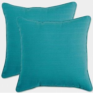 Pillow Perfect Outdoor Forsyth Koordkussen, 47 cm, turquoise, 2 stuks