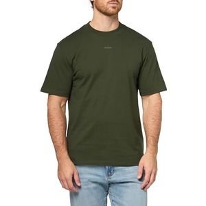 HUGO Heren Small Center Logo Jersey T-shirt met korte mouwen, Hunter Green, S